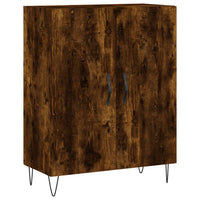 Credenza Rovere Fumo  69,5x34x180 cm in Legno Multistrato 3198062