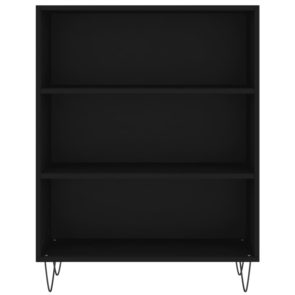 Credenza Nera 69,5x34x180 cm in Legno Multistrato 3198114