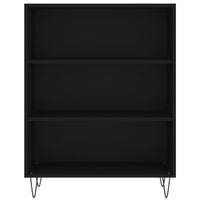 Credenza Nera 69,5x34x180 cm in Legno Multistrato 3198114