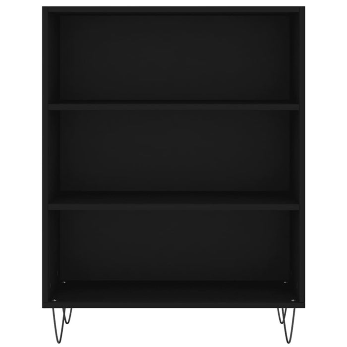 Credenza Nera 69,5x34x180 cm in Legno Multistrato 3198114