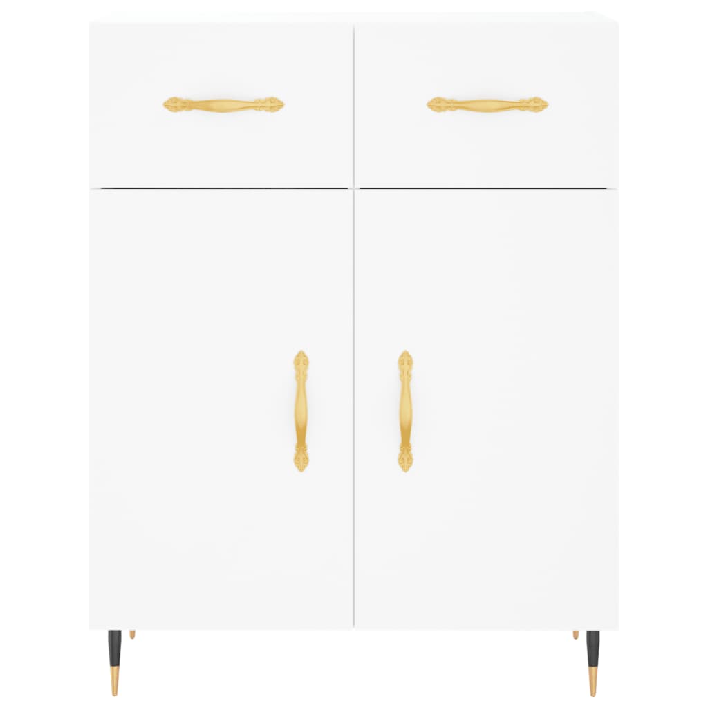 Credenza Bianca 69,5x34x180 cm in Legno Multistrato 3198129