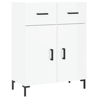 Credenza Bianco Lucido 69,5x34x180 cm in Legno Multistrato 3198147