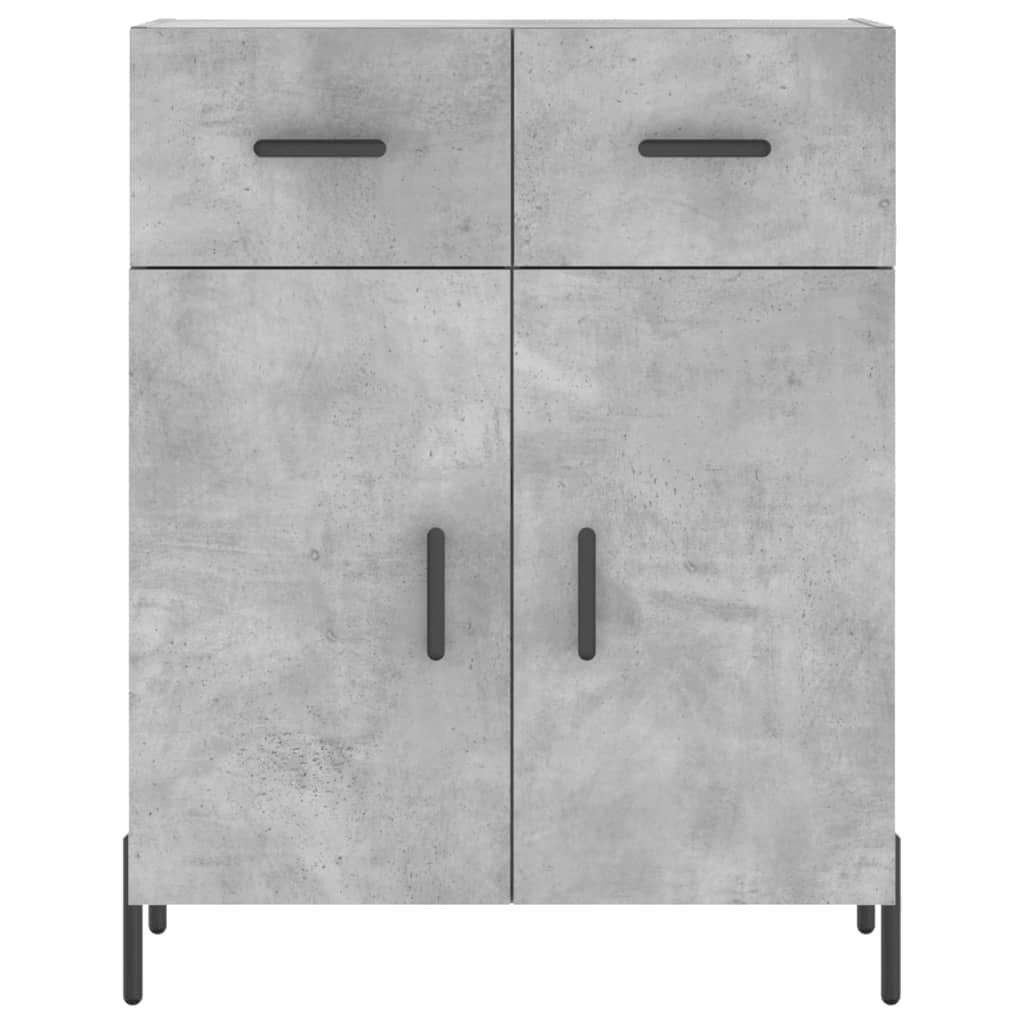 Credenza Grigio Cemento 69,5x34x180 cm in Legno Multistrato 3198157