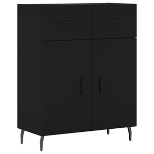 Credenza Nera 69,5x34x180 cm in Legno Multistrato 3198162