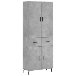 Credenza Grigio Cemento 69,5x34x180 cm in Legno Multistratocod mxl 125421