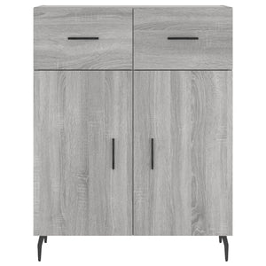 Credenza Grigio Sonoma 69,5x34x180 cm in Legno Multistrato 3198167