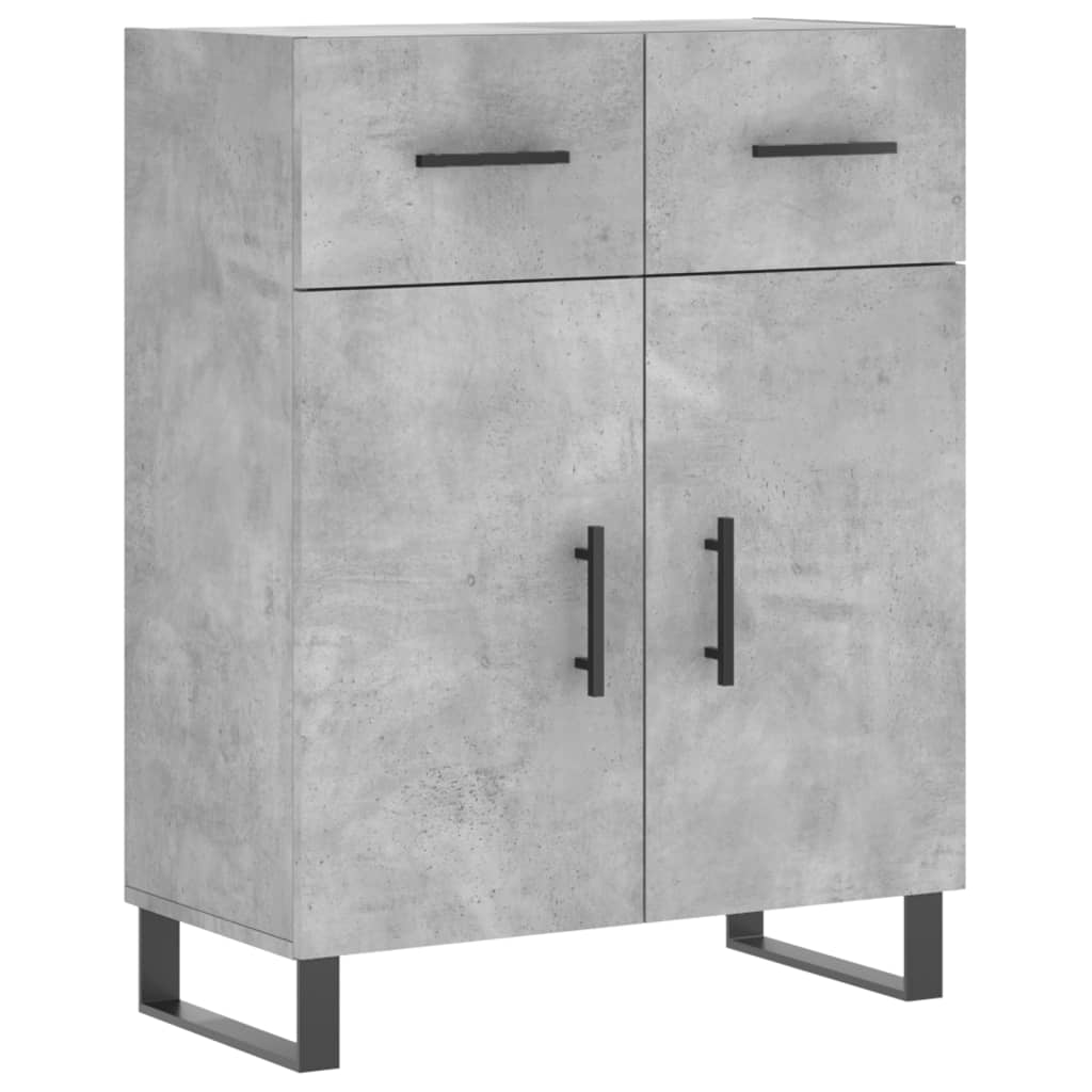 Credenza Grigio Cemento 69,5x34x180 cm in Legno Multistrato 3198173