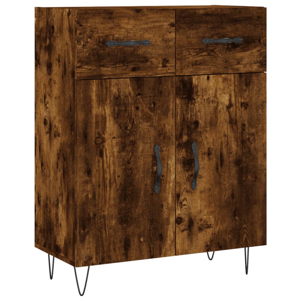 Credenza Rovere Fumo  69,5x34x180 cm in Legno Multistrato 3198182