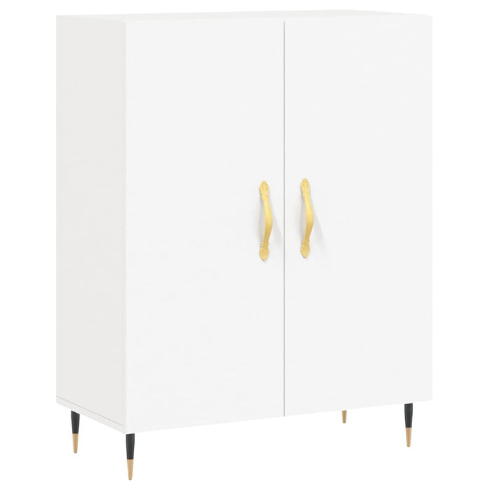 Credenza Bianca 69,5x34x180 cm in Legno Multistrato 3198193