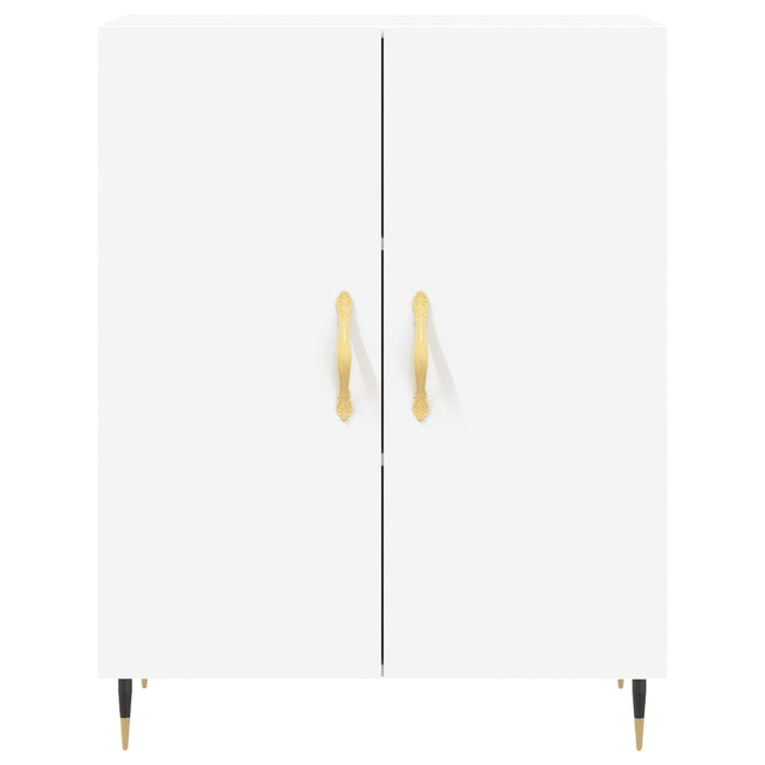 Credenza Bianca 69,5x34x180 cm in Legno Multistrato 3198193