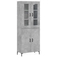 Credenza Grigio Cemento 69,5x34x180 cm in Legno Multistratocod mxl 101892