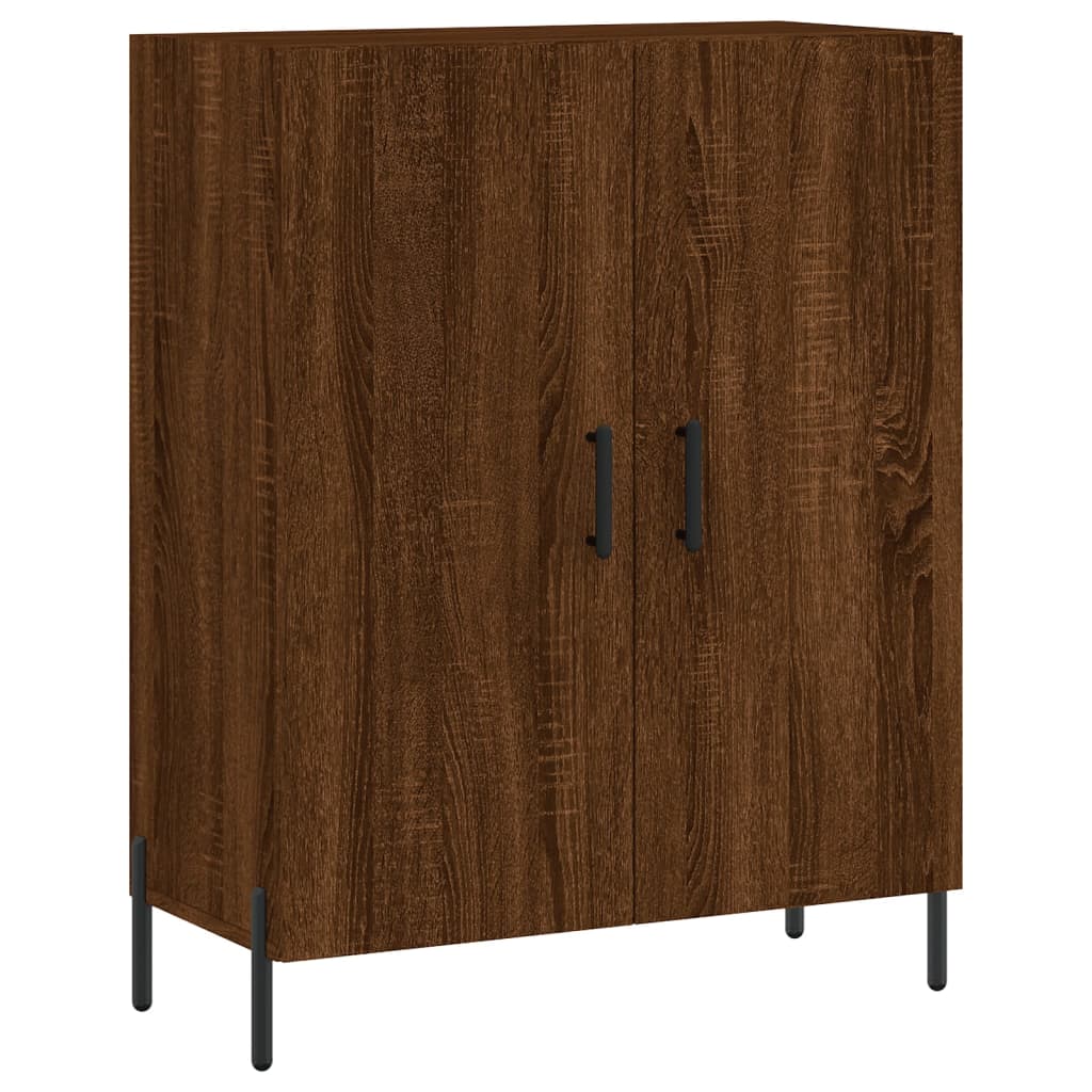 Credenza Rovere Marrone 69,5x34x180 cm in Legno Multistrato 3198224