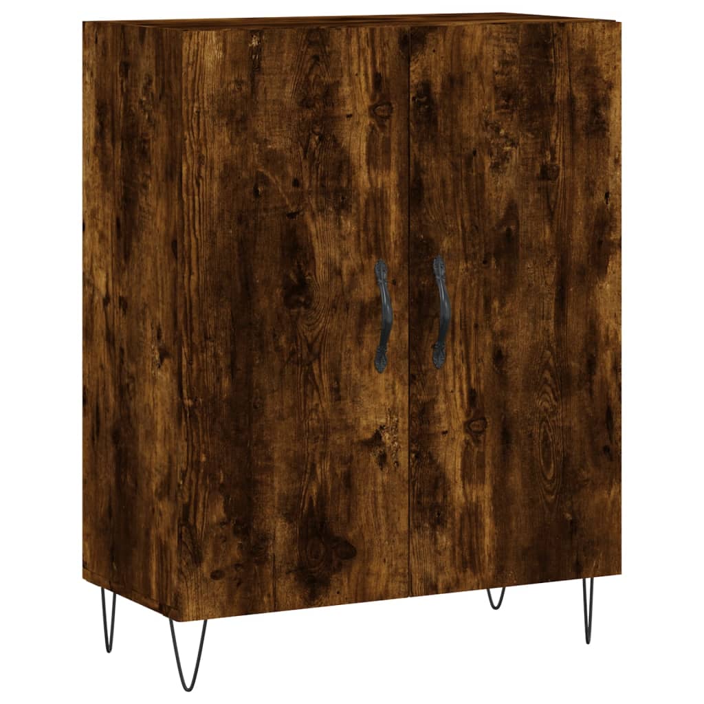 Credenza Rovere Fumo  69,5x34x180 cm in Legno Multistrato 3198246