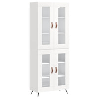 Credenza Bianco Lucido 69,5x34x180 cm in Legno Multistrato 3198251