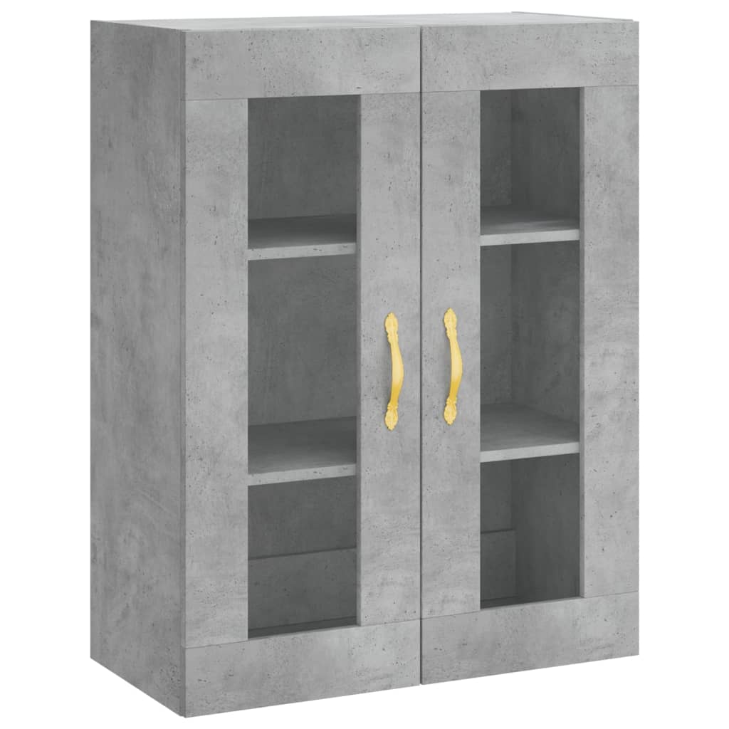 Credenza Grigio Cemento 69,5x34x180 cm in Legno Multistrato 3198261