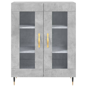 Credenza Grigio Cemento 69,5x34x180 cm in Legno Multistrato 3198261