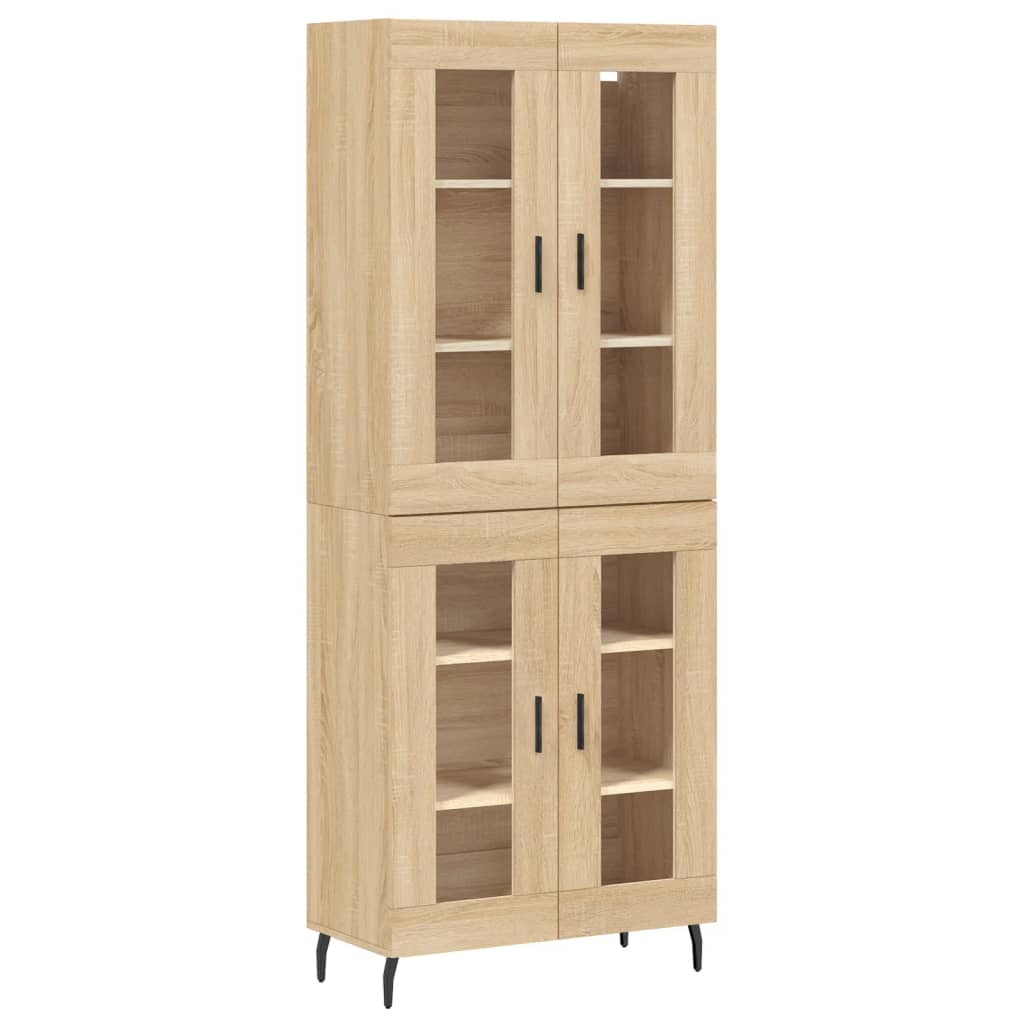 Credenza Rovere Sonoma 69,5x34x180 cm in Legno Multistrato 3198292