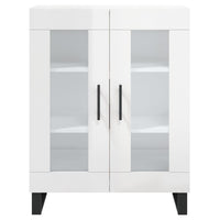 Credenza Bianco Lucido 69,5x34x180 cm in Legno Multistrato 3198299