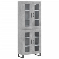 Credenza Grigio Cemento 69,5x34x180 cm in Legno Multistrato 3198301