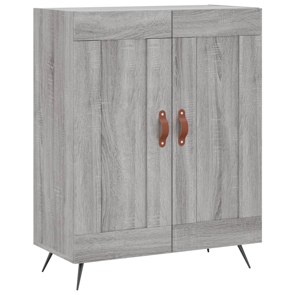 Credenza Grigio Sonoma 69,5x34x180 cm in Legno Multistrato 3198319