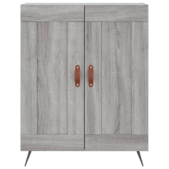 Credenza Grigio Sonoma 69,5x34x180 cm in Legno Multistrato 3198319