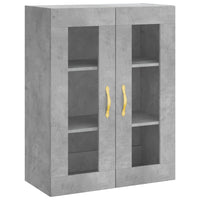 Credenza Grigio Cemento 69,5x34x180 cm in Legno Multistrato 3198325