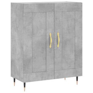 Credenza Grigio Cemento 69,5x34x180 cm in Legno Multistrato 3198325