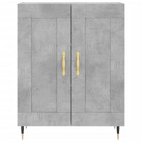 Credenza Grigio Cemento 69,5x34x180 cm in Legno Multistrato 3198325