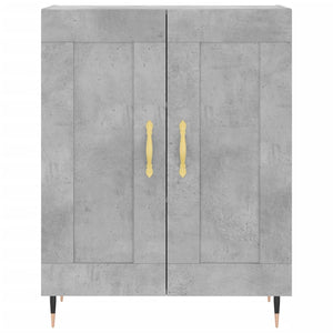 Credenza Grigio Cemento 69,5x34x180 cm in Legno Multistrato 3198325