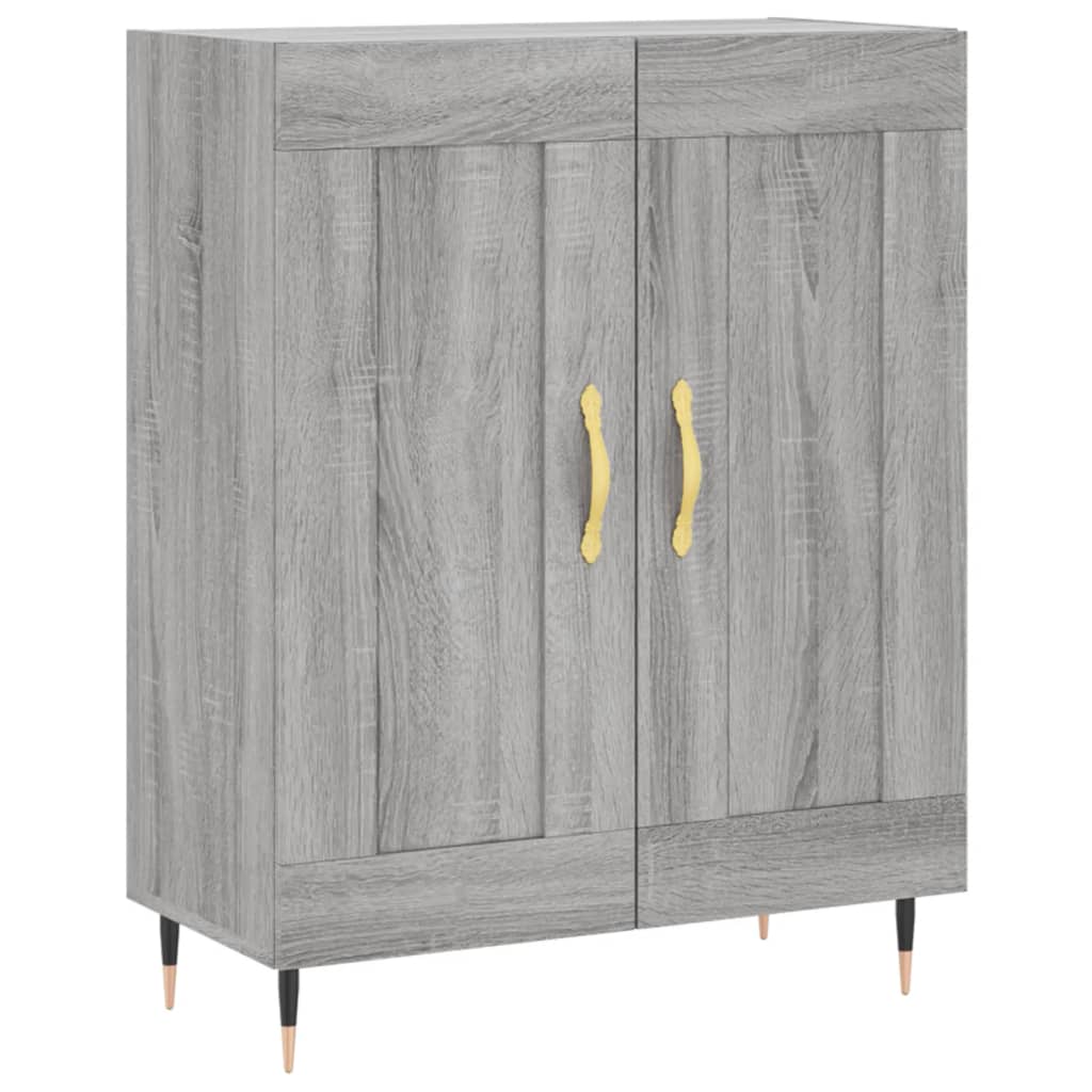 Credenza Grigio Sonoma 69,5x34x180 cm in Legno Multistrato 3198327