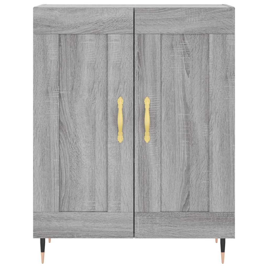 Credenza Grigio Sonoma 69,5x34x180 cm in Legno Multistrato 3198327