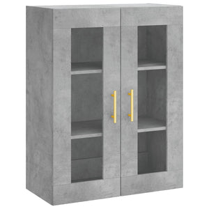 Credenza Grigio Cemento 69,5x34x180 cm in Legno Multistrato 3198333