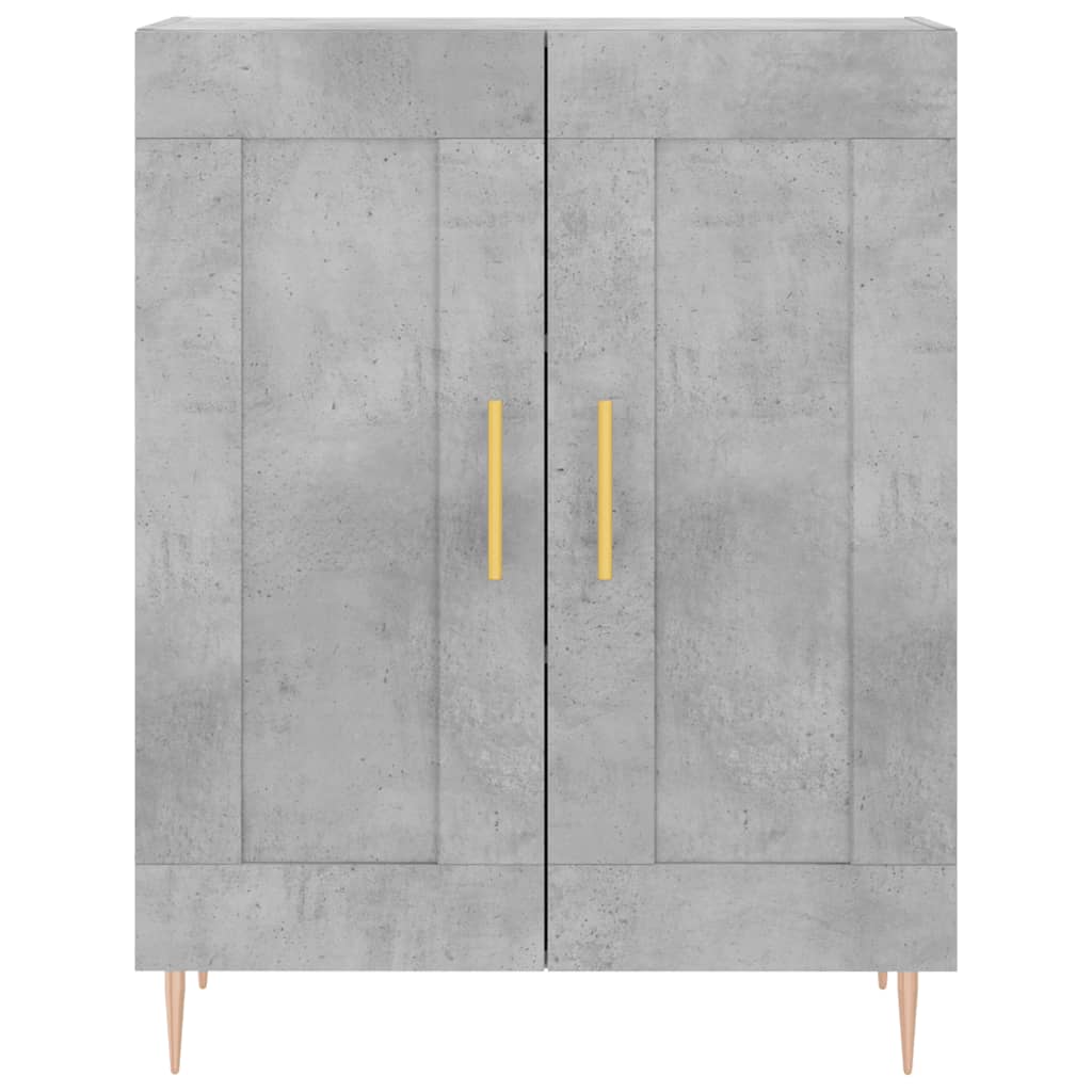 Credenza Grigio Cemento 69,5x34x180 cm in Legno Multistrato 3198333