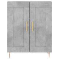 Credenza Grigio Cemento 69,5x34x180 cm in Legno Multistrato 3198333