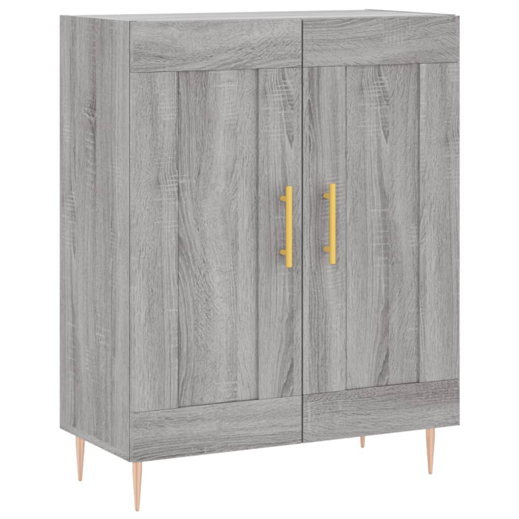 Credenza Grigio Sonoma 69,5x34x180 cm in Legno Multistrato 3198335