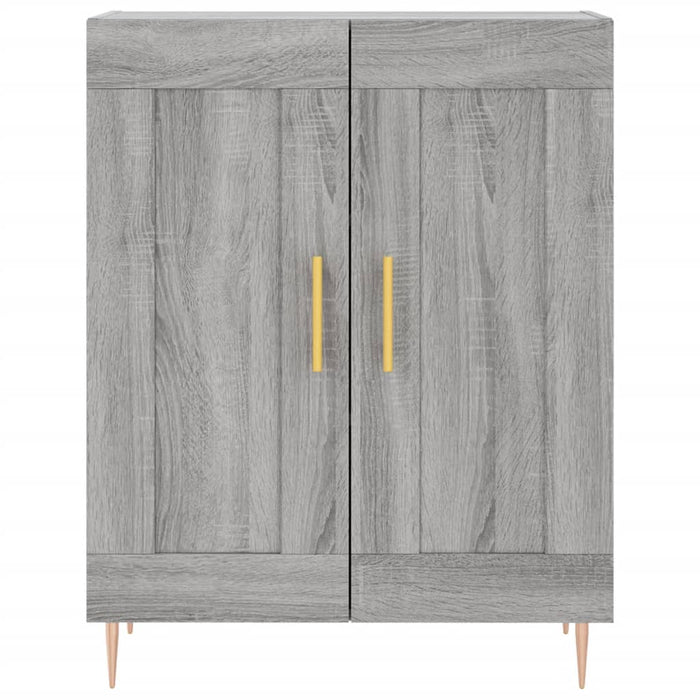 Credenza Grigio Sonoma 69,5x34x180 cm in Legno Multistrato 3198335