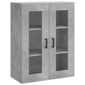 Credenza Grigio Cemento 69,5x34x180 cm in Legno Multistrato 3198341