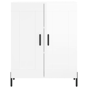 Credenza Bianco Lucido 69,5x34x180 cm in Legno Multistrato 3198347