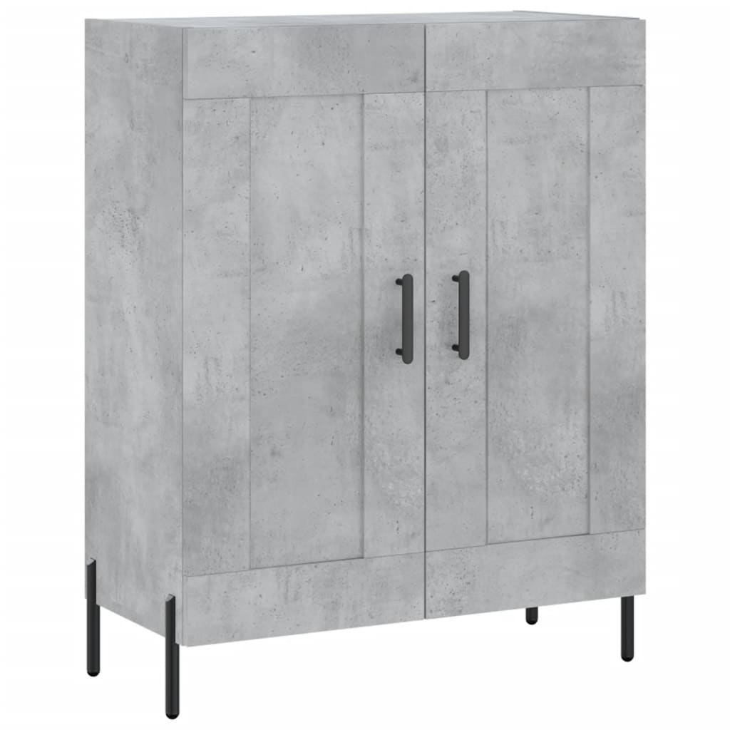 Credenza Grigio Cemento 69,5x34x180 cm in Legno Multistrato 3198349