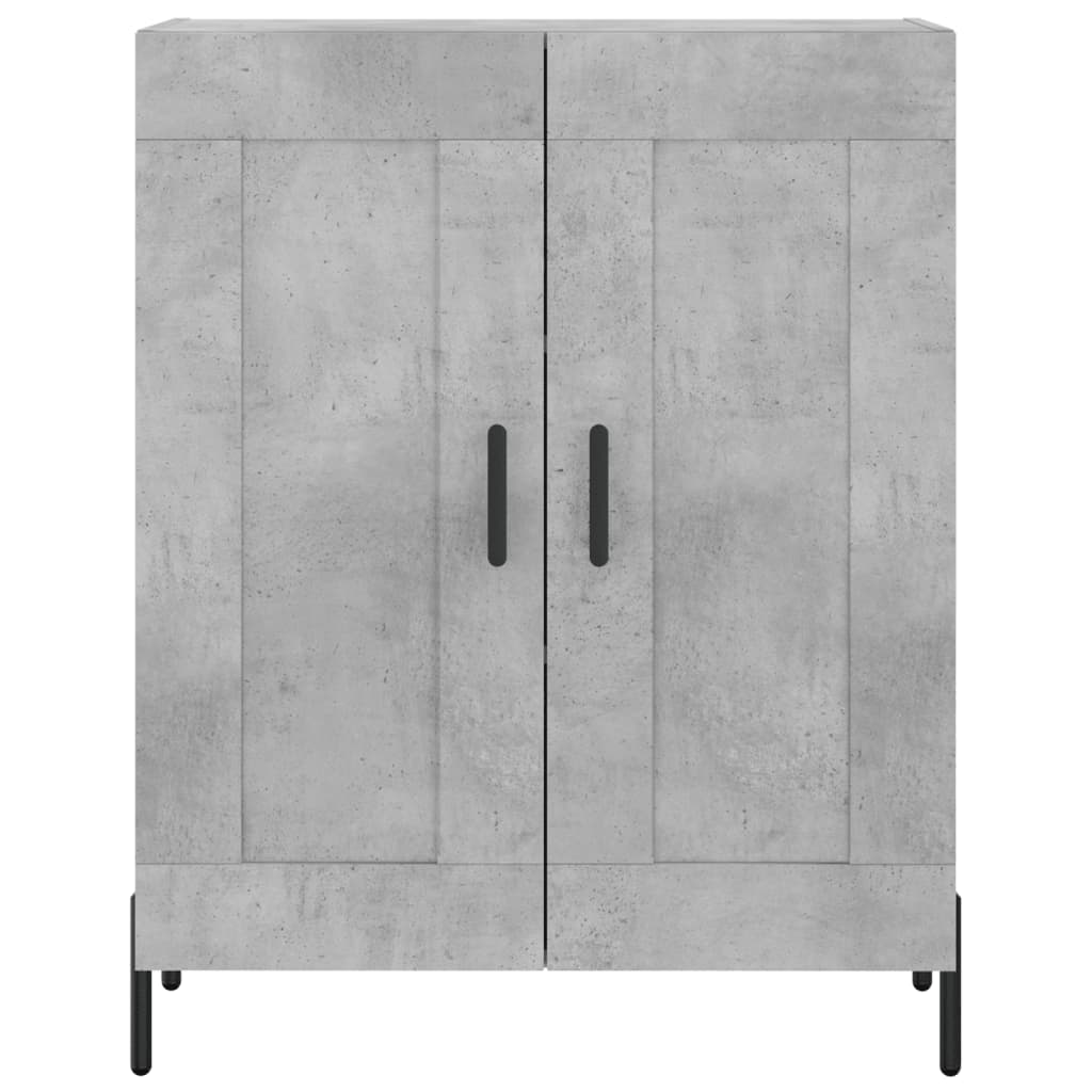 Credenza Grigio Cemento 69,5x34x180 cm in Legno Multistrato 3198349