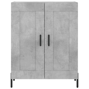 Credenza Grigio Cemento 69,5x34x180 cm in Legno Multistrato 3198349