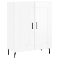 Credenza Bianco Lucido 69,5x34x180 cm in Legno Multistrato 3198355