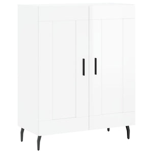 Credenza Bianco Lucido 69,5x34x180 cm in Legno Multistrato 3198355