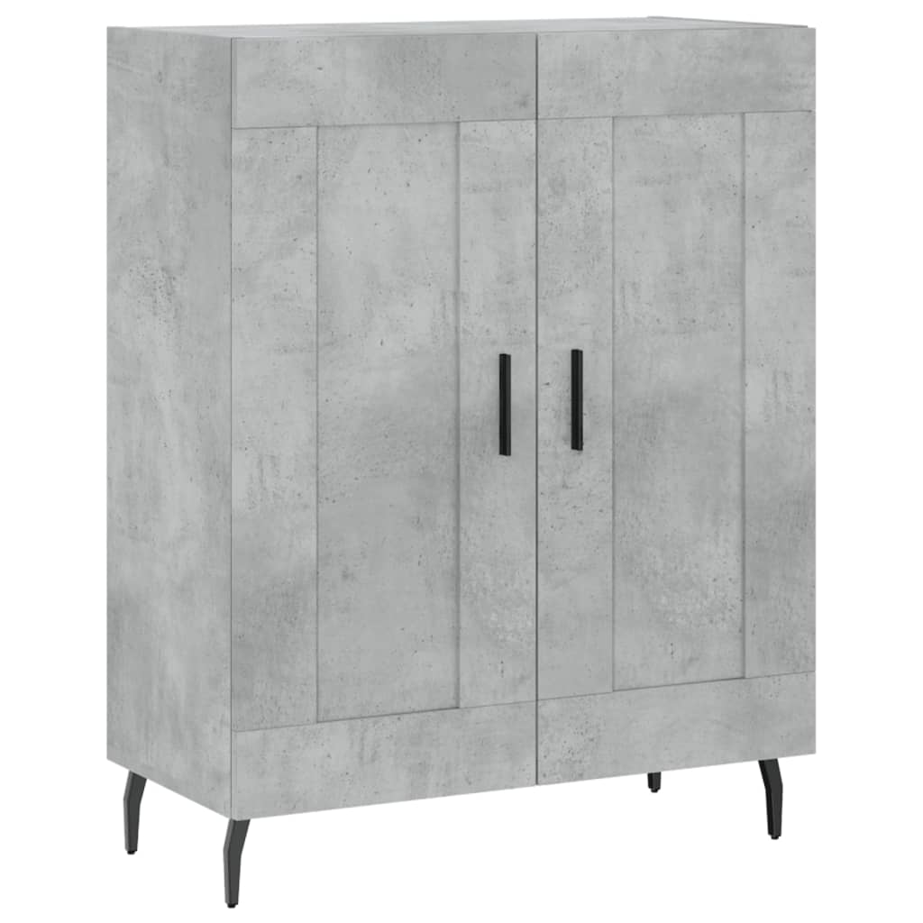 Credenza Grigio Cemento 69,5x34x180 cm in Legno Multistrato 3198357