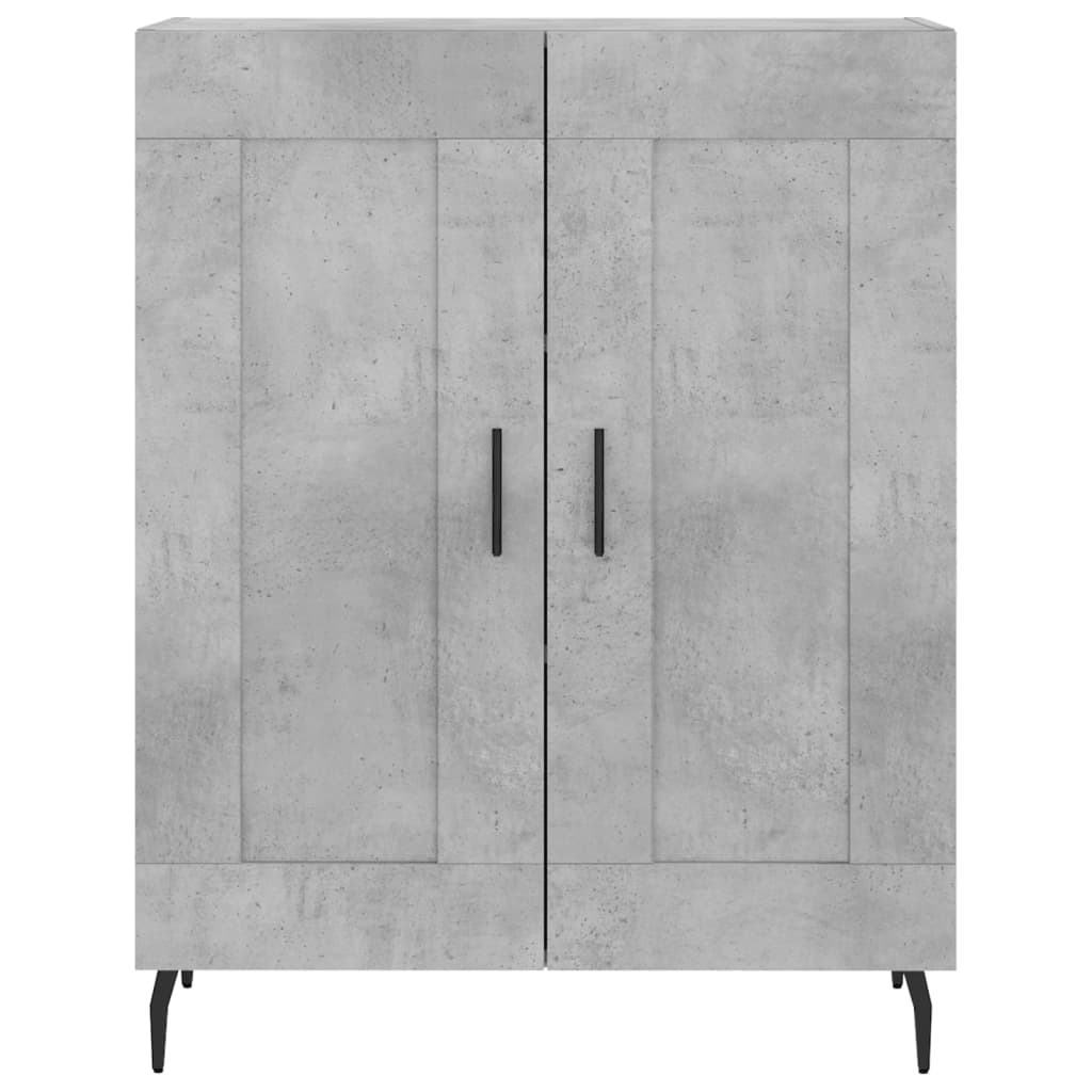 Credenza Grigio Cemento 69,5x34x180 cm in Legno Multistrato 3198357