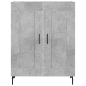 Credenza Grigio Cemento 69,5x34x180 cm in Legno Multistrato 3198357