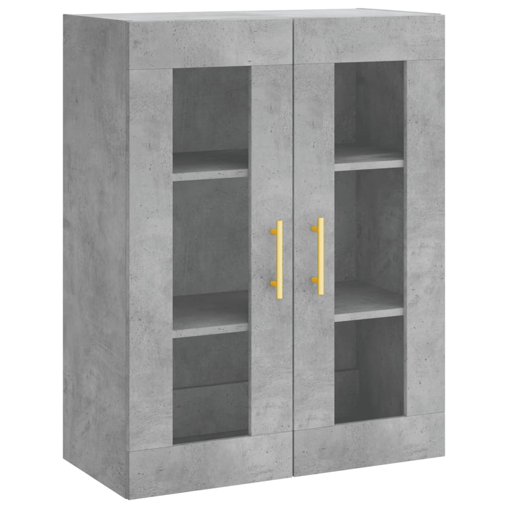 Credenza Grigio Cemento 69,5x34x180 cm in Legno Multistrato 3198397