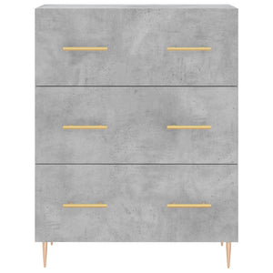 Credenza Grigio Cemento 69,5x34x180 cm in Legno Multistrato 3198397