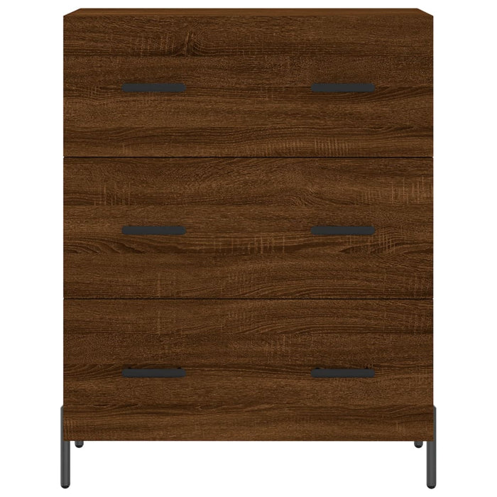 Credenza Rovere Marrone 69,5x34x180 cm in Legno Multistrato 3198416