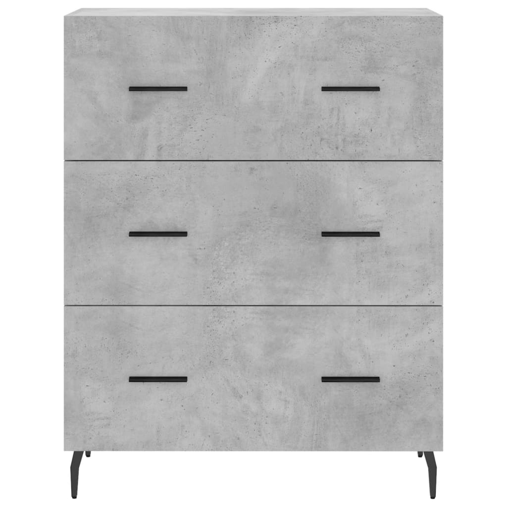 Credenza Grigio Cemento 69,5x34x180 cm in Legno Multistrato 3198421